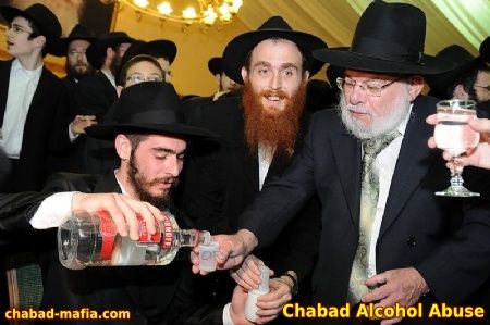 chabad encourages alcohol teenage intoxication promotes alcohol drinking for minors and youths