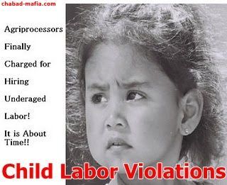 illegal child labor violations at agriprocessors