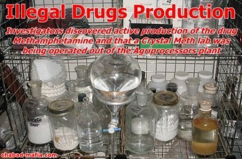 illegal drugs production in agriprocessors